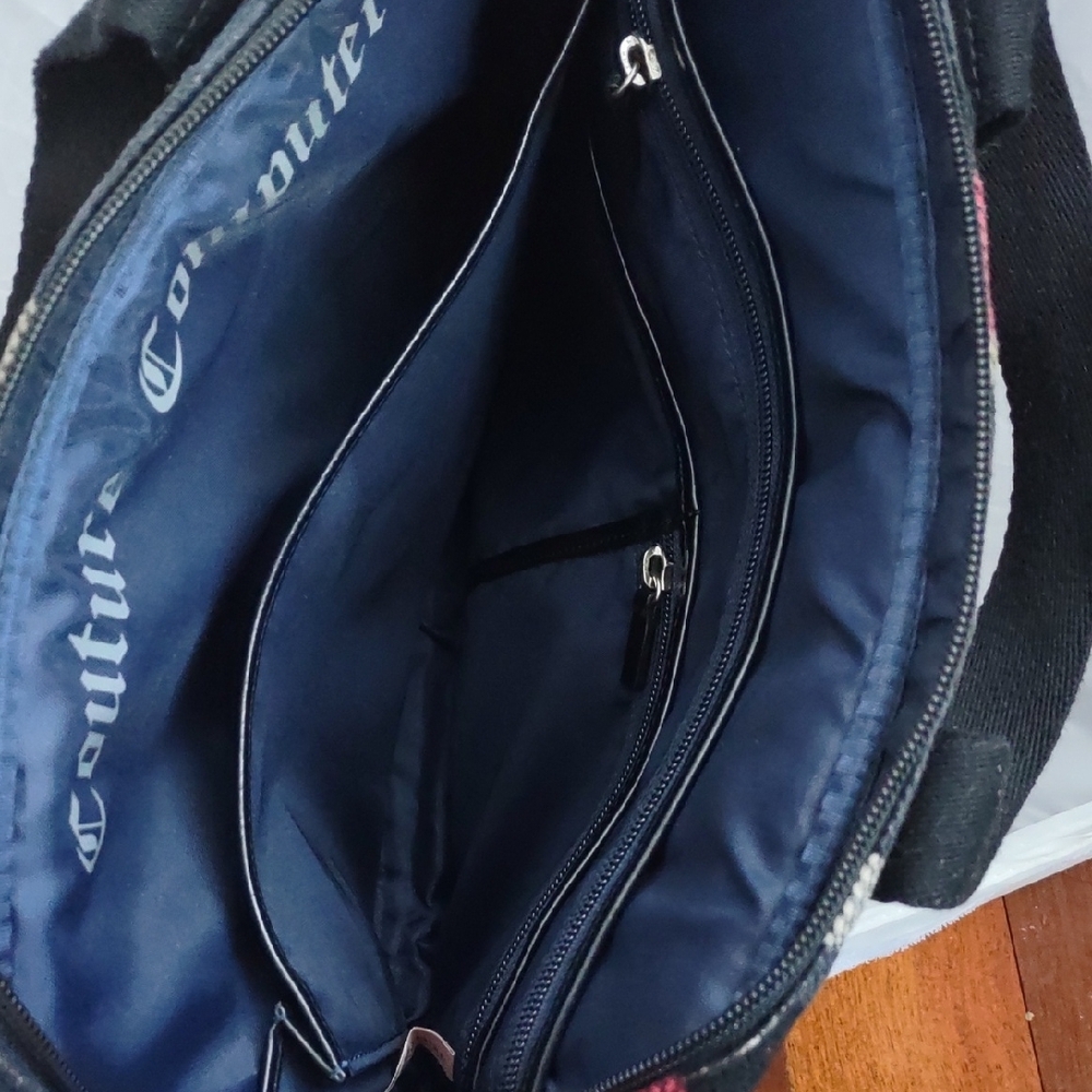 Vintage Juicy Couture Black and Red Plaid Bag - Picture 12 of 13